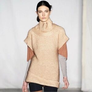 $495 VPL LA Runway Funnel Neck Mini Sweater Dress P/S Small